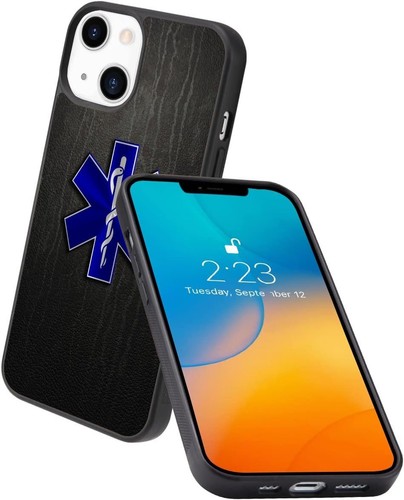 For iPhone SE XS XR Max 5 6 7 8 Plus Emergency medical services Hard Black Cover - Picture 8 of 25