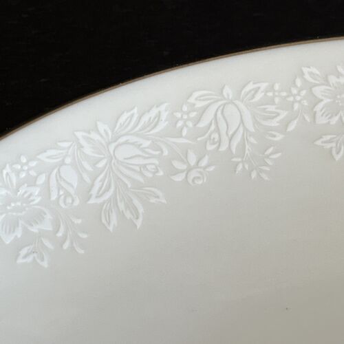"Plato para servir ovalado Noritake vintage marfil China 7567 ambrosía Japón 12,5""" - Imagen 2 de 6