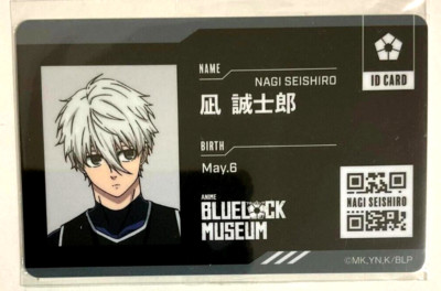 Blue Lock Museum ID Card Seishiro Nagi Soccer Anime Kodansha JAPAN