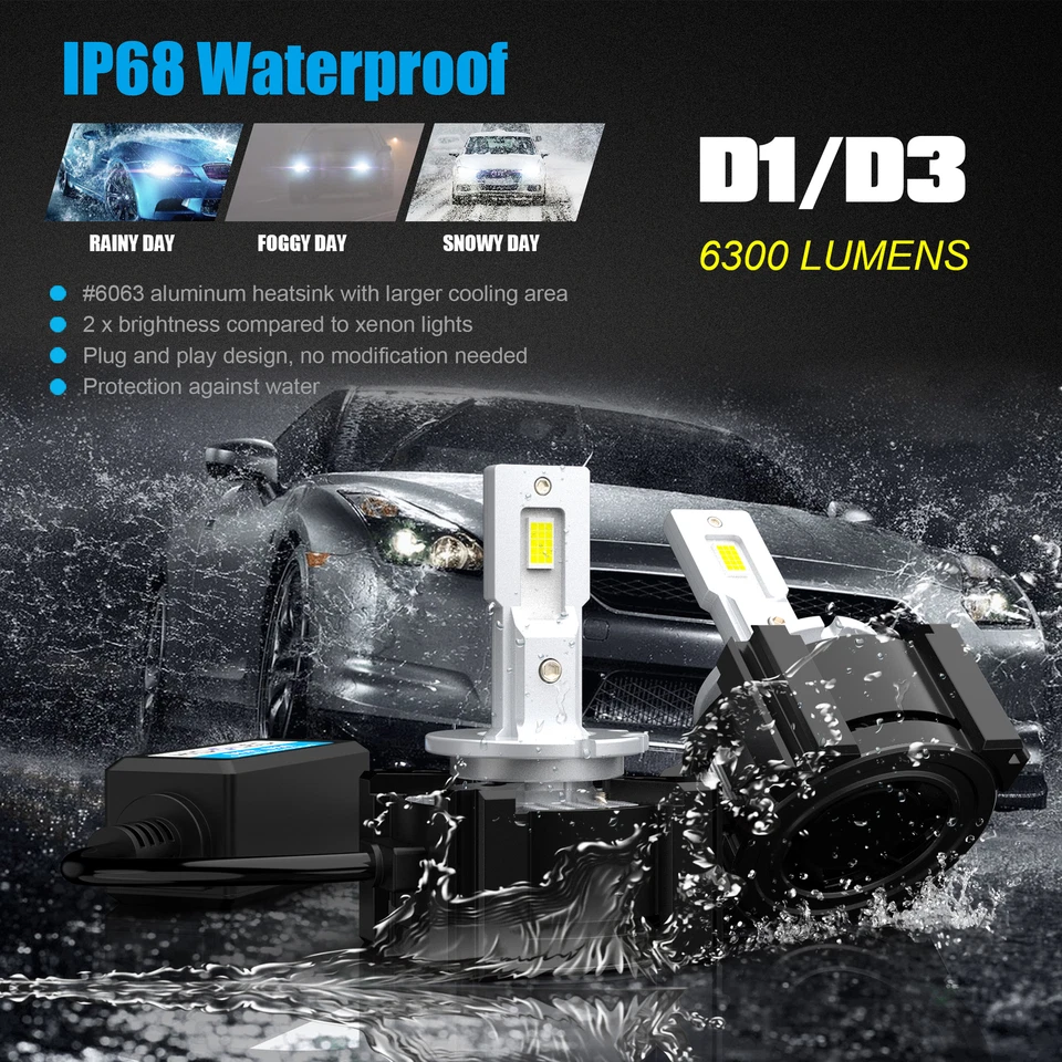 Alla Lighting D2S Headlight Bulb W HID to LED Conversion Bypassing Ballast Video - Image 4 of 4