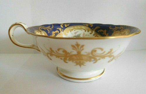 ANTIQUE H & R DANIELS ? CUP AND SAUCER DECORATED WITH BIRDS AND FLOWERS - Picture 3 of 12