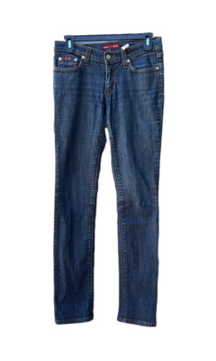 Judy Blue made in USA slim straight leg low rise clean jean women size 5/27