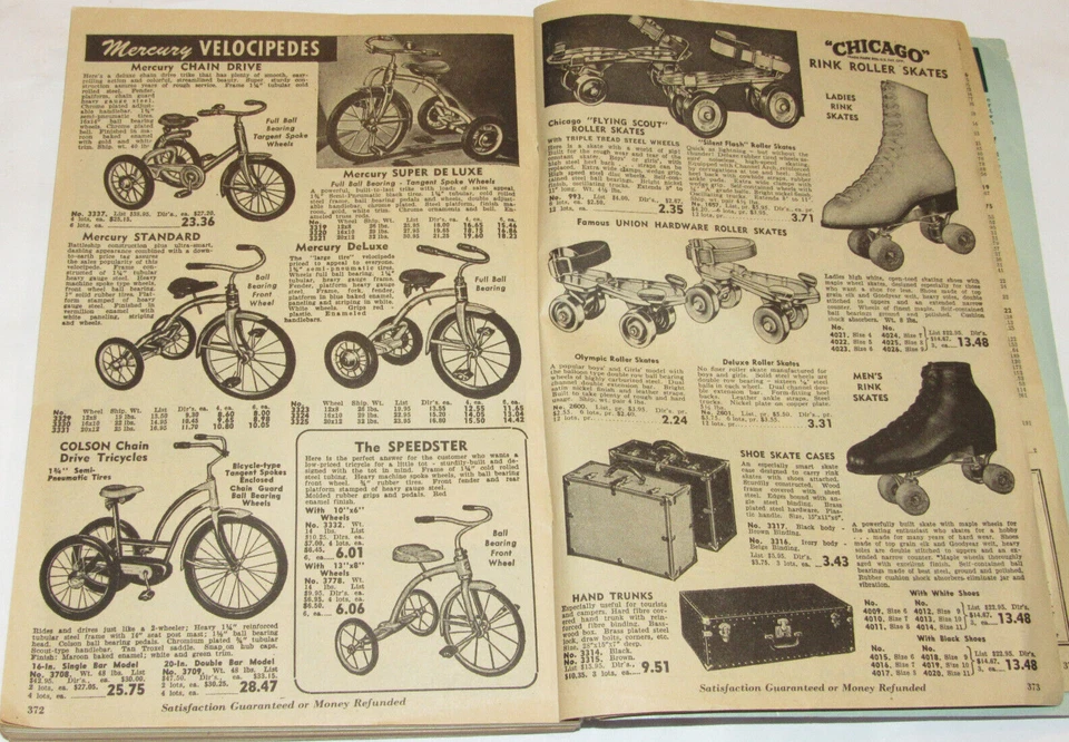 VTG 1953 WHOLESALE CATALOG! BIKES/FISHING/TOOLS/CLOCKS/WATCHES/RADIOS/CAR PARTS+ - Image 4 of 4