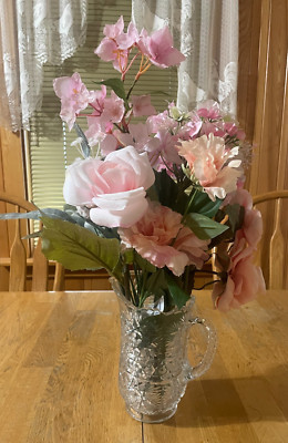 Ashland Spring Bouquet  Set of 5 stems with flowers- Pink Rose & Hydrangea & ...