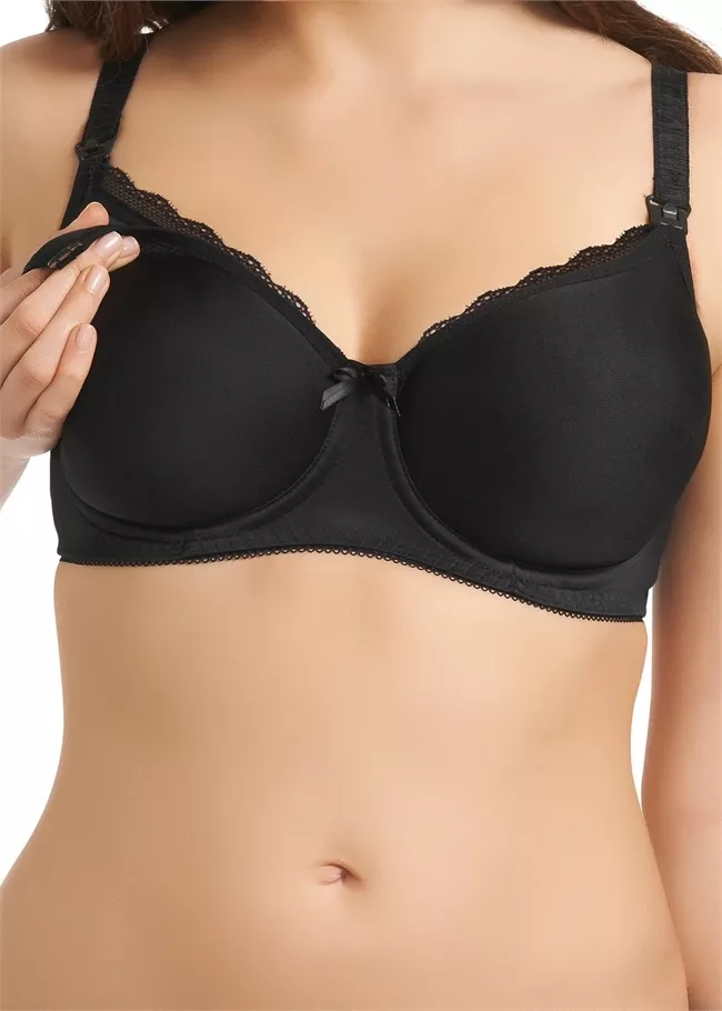 Freya Pure Nursing bra black, Freya