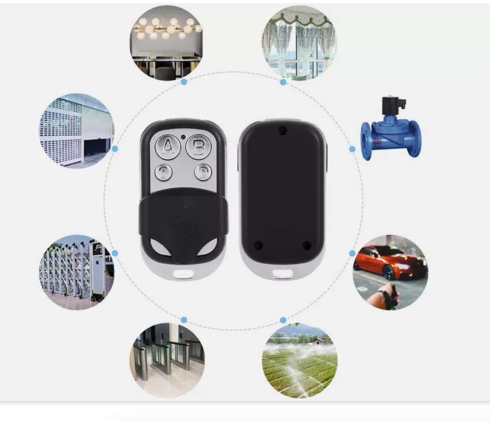 Universal Cloning Electric Gate Garage Door Remote Control Key Fob