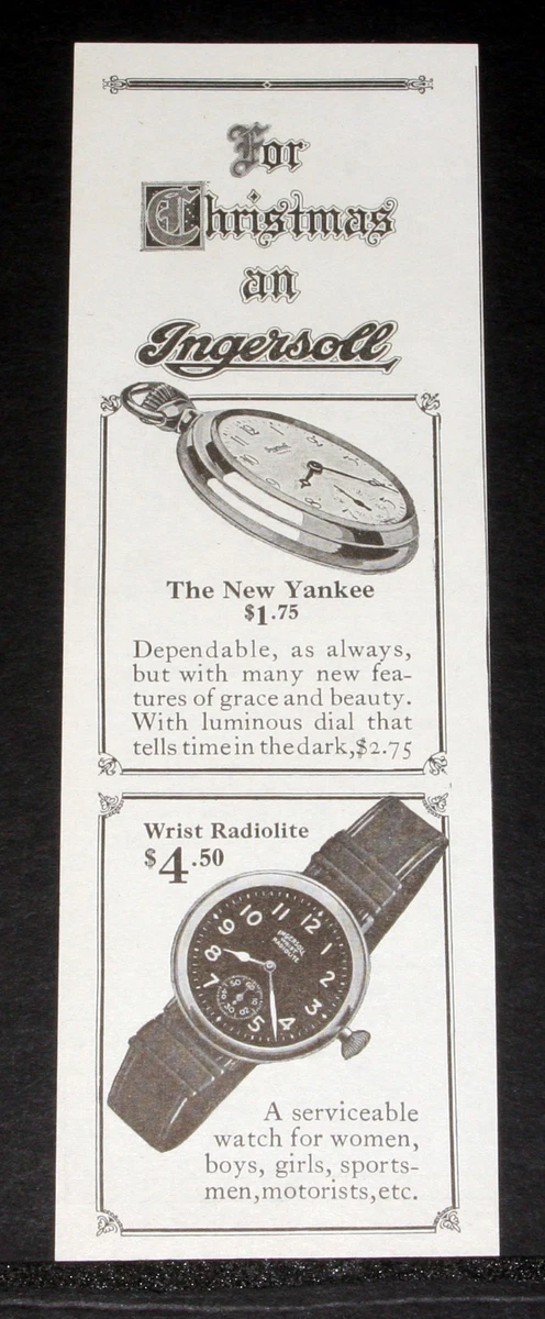 Ingersoll wrist radiolite new arrivals