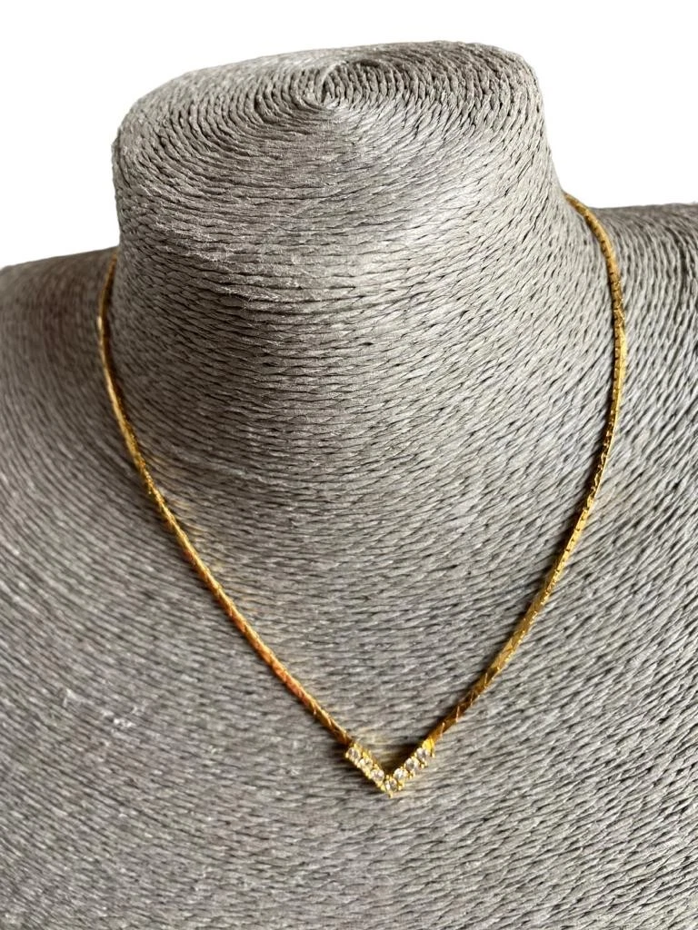 COLLANA VINTAGE CHRISTIAN DIOR ORO 17"
