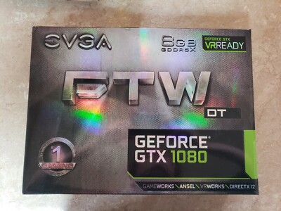 EVGA Nvidia GTX Geforce 1080 8GBs of Vram VR Ready, NEW