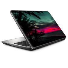 Universal Laptop Skins Wrap for 14" - Ocean sunset Pink sky