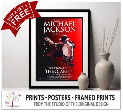 Michael Jackson 'This Is It' Tour Concert Poster MULTI-PRINT or 3 FRAMED Options