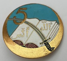 5° Régiment Tirailleurs Algériens. Grand modèle de 41mm. Chobillon (L208N-Af)