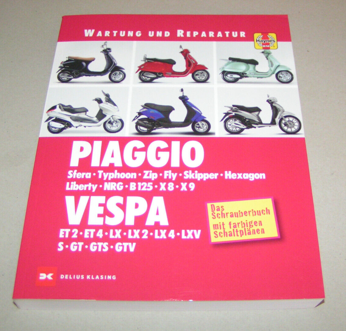 Repair Manual Piaggio / Vespa - Sfera, Typhoon, Zip, NRG, ET2, ET4, LX, GT