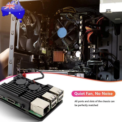 For Raspberry Pi 3 Model B B+ Aluminum Case with without Dual Cooling Fan