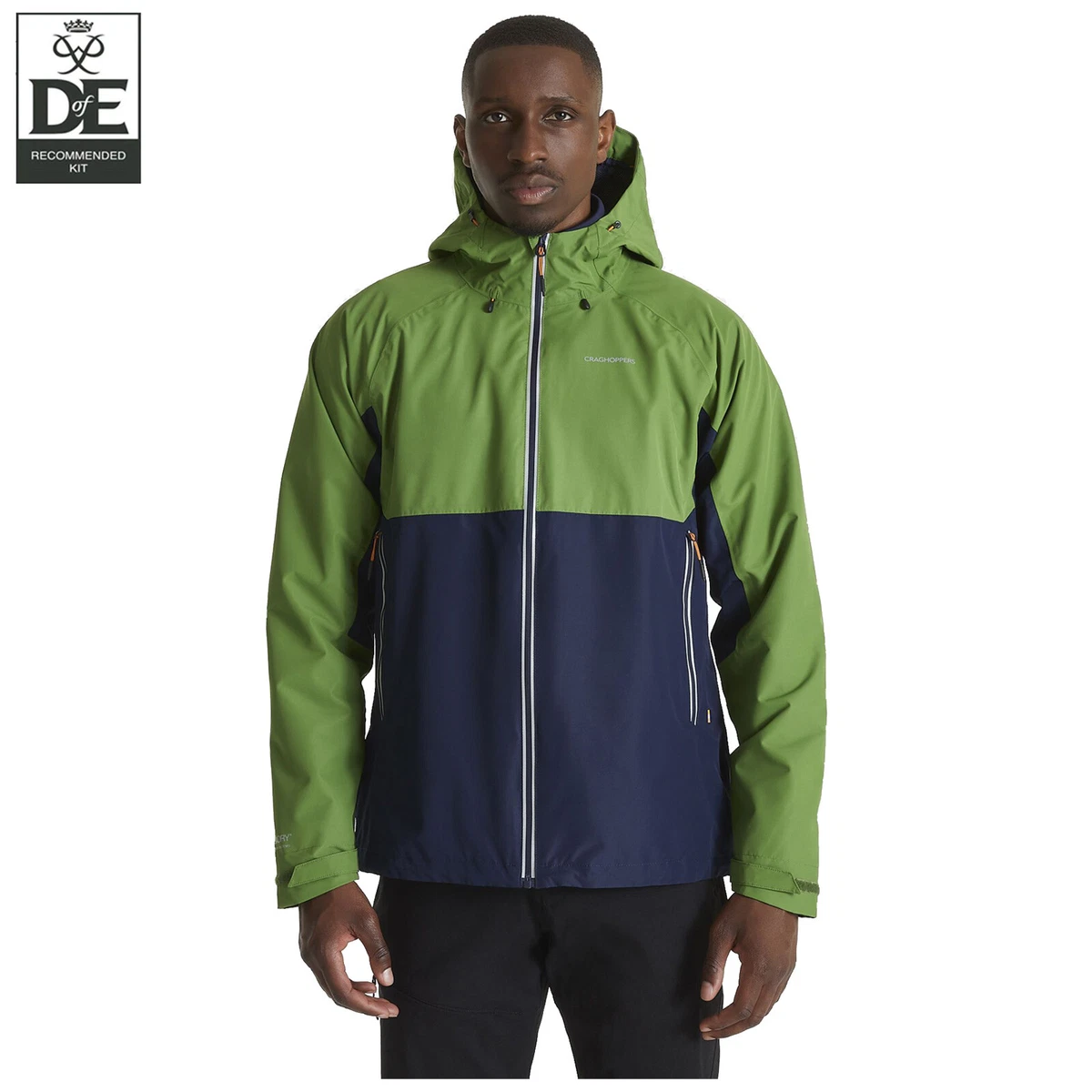 2024 Craghoppers Mens Atlas Waterproof Lightweight Full Zip Hooded