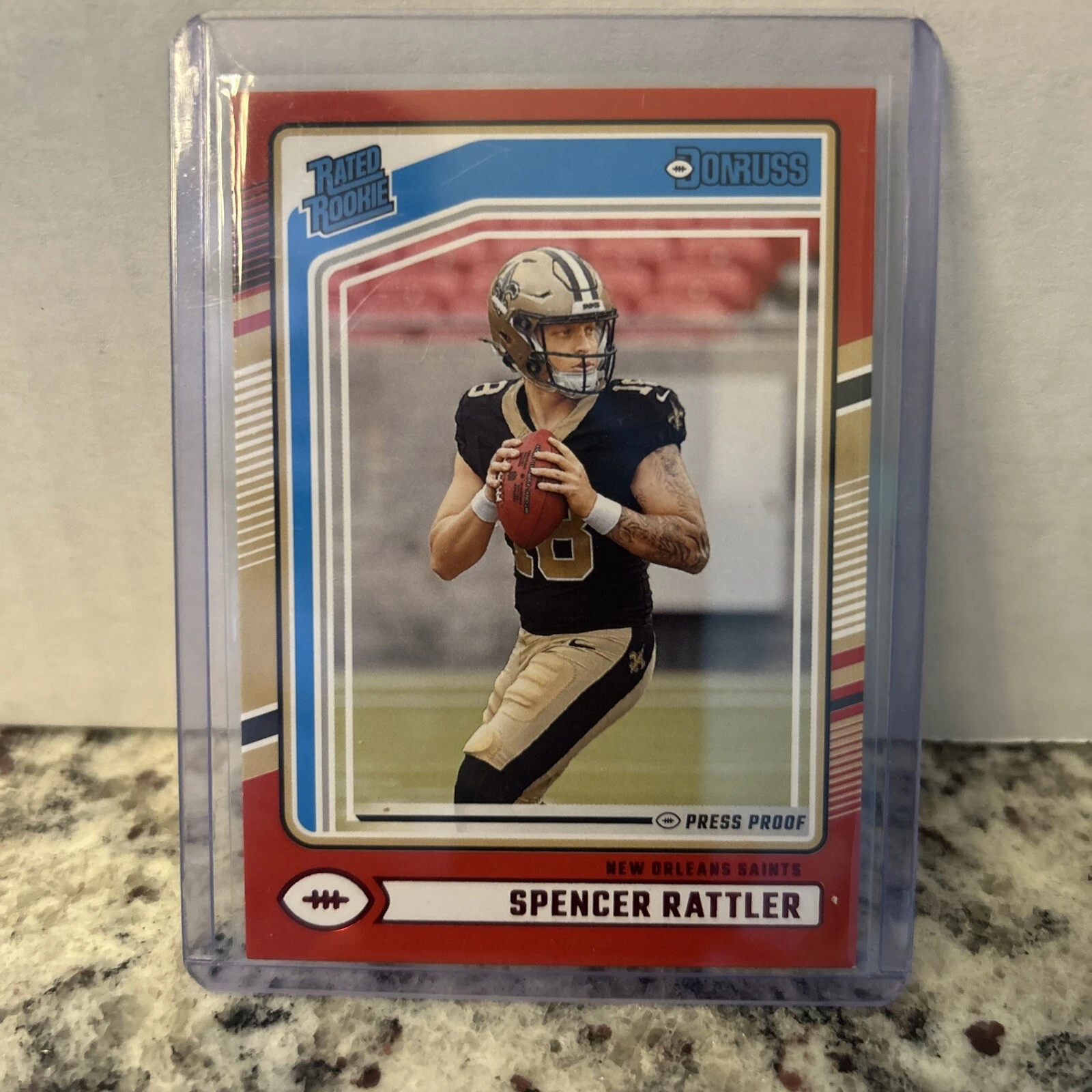 Spencer Rattler trading card