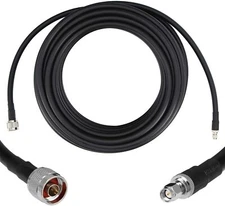 GEMEK 50ft DOUBLE SHIELDED LOW LOSS COAXIAL EXTENSION CABLE SMA-MALE TO N-MALE