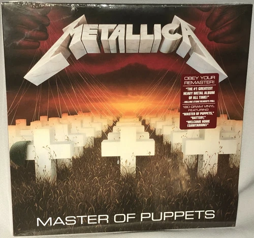 LP METALLICA Master of Puppets (180g Vinyl, BLACKENED, 2017) NEW MINT SEALED