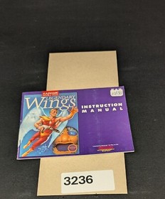 Legendary Wings - Nintendo NES- Manual Only **NO GAME!