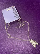 Claire  s Rhinestone Teddy Bear Dangling Arms Legs Necklace Nwt