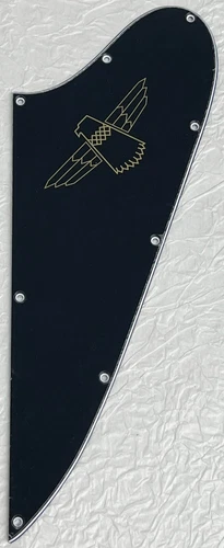 New Great-For Gibson Thunderbird "Logo" Style Guitar Pickguard 3 Ply Black