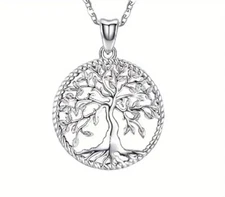 925 Sterling Silver Tree of Life Necklace Pendant