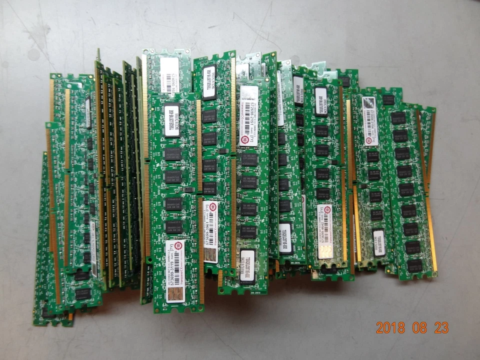 Lote de (43) TRANSCEND 2G DDR2 667 ECC DIMM CL5 TS5QEU2870E-6SE #K24 Foto 3 de 3