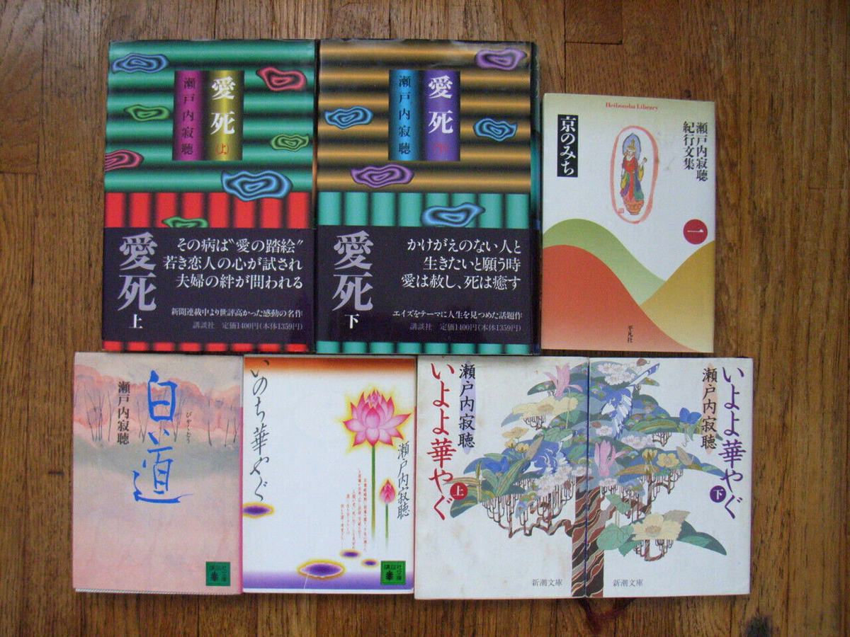 Lot of 9 Jakucho Setouchi Harumi 瀬戸内 寂聴 晴美 Japanese Books 