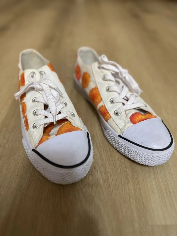 Airwalk Women’s Size 10 Orange Floral  Shoes Canvas Low Top - Image 4 of 4