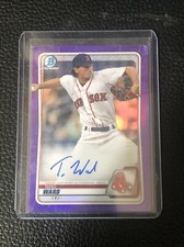 Thad Ward Auto🔥2020 Bowman Chrome Purple 072/250🔥🔥🔥