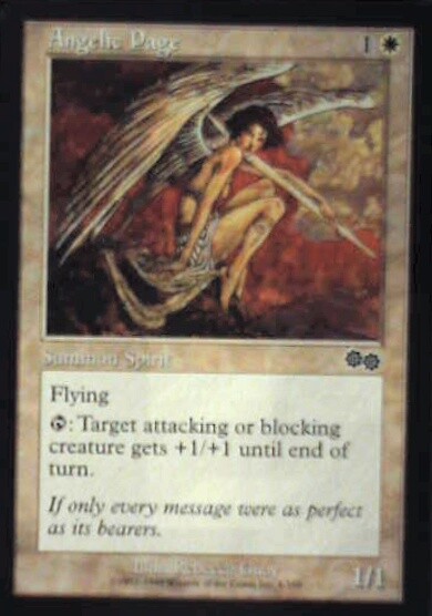Angelic Page - Urza's Saga: #4, Magic: The Gathering Nm R160
