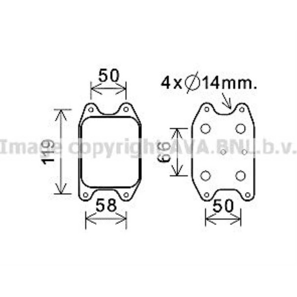 ÖLküHler 99X82X43 FüR VW Polo 6R 6C 6R Golf VII 5G1 BE1 Skoda Fabia III-image