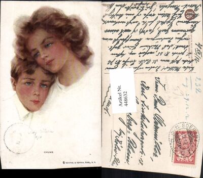 448632,Künstler AK Philip Boileau Chums Frau Mutter m. Kind Portrait pub Reintha