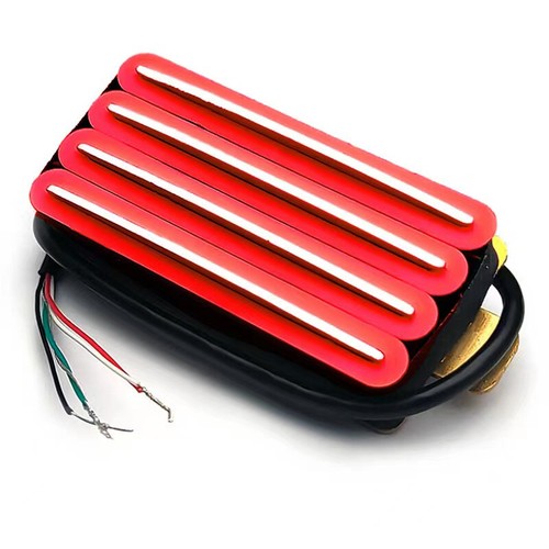 Electric Guitar Hot Rail Pickups Humbucker Quad Rail Four Blades Magnet ...