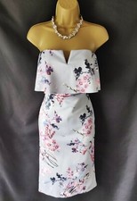 Size 10 Blue Strapless Dress Wedding Races