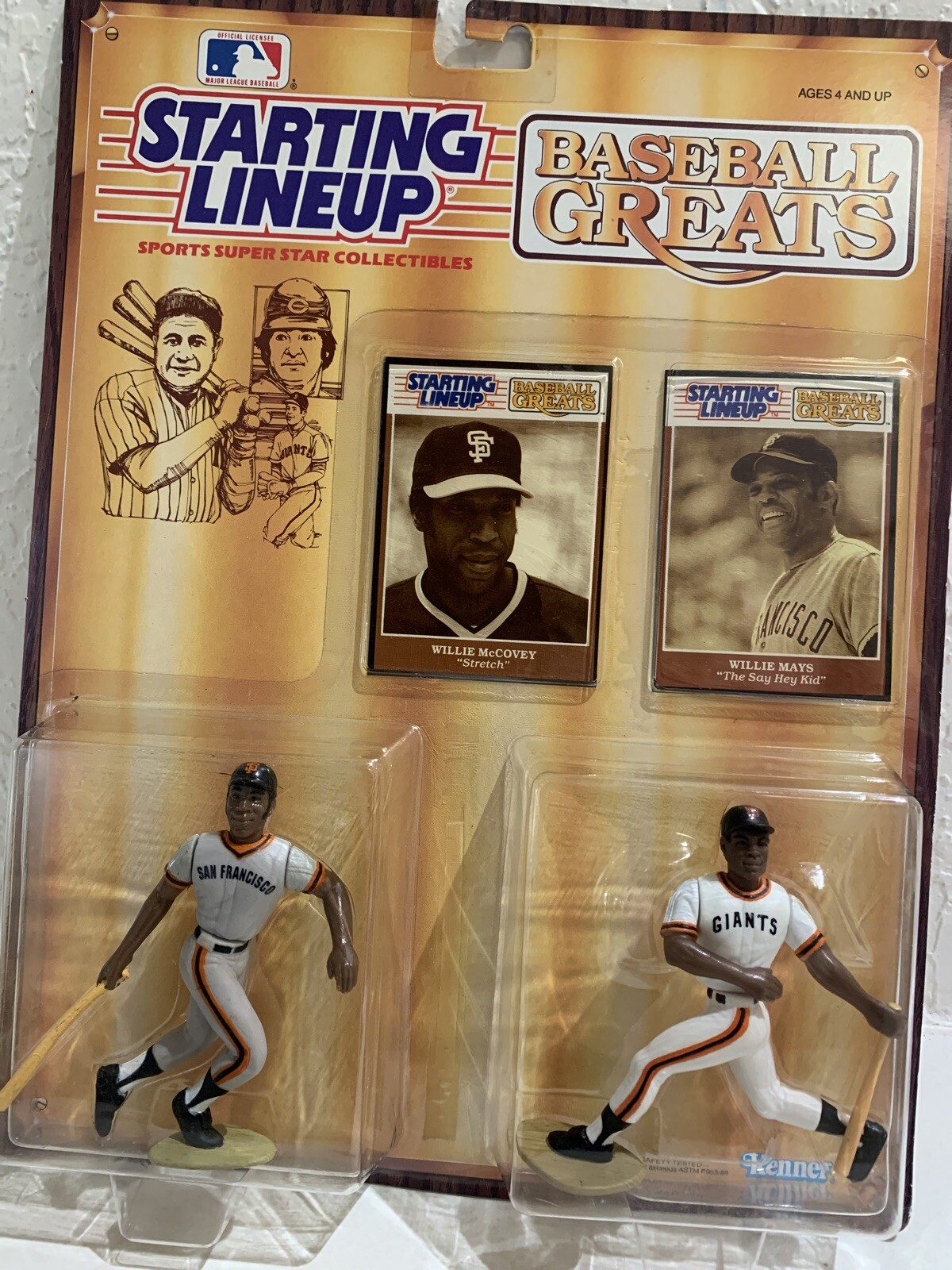 Willie Mays Jersey 1989 STARTING Lineup Baseball Greats Unpunched