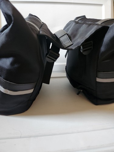 Pedego Pannier Bag Electric Bike Bicycle Black Saddle Bag W/ Reflective Rainfly - Picture 14 of 20