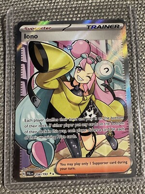 Pokemon Iono 254/193 Paldea Evolved - Full Art Trainer Ultra Rare
