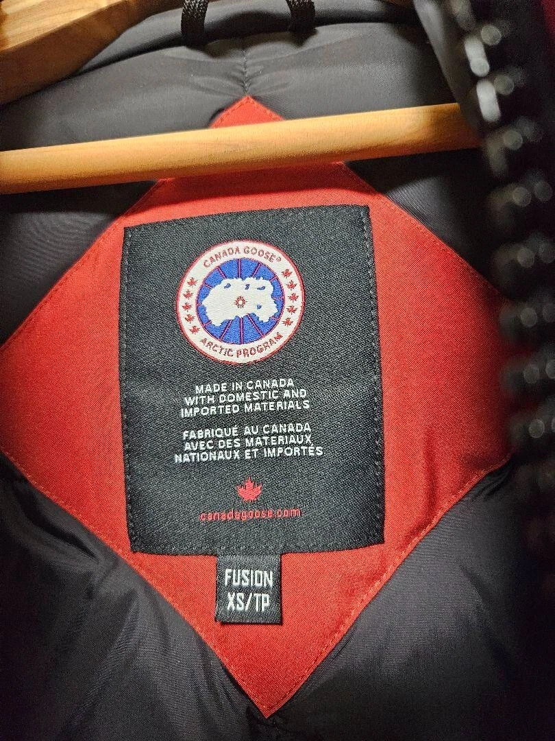 CANADA GOOSE LANGFORD PARKA felpa con cappuccio piumino XS rosso uomo usat UOMOpone!!