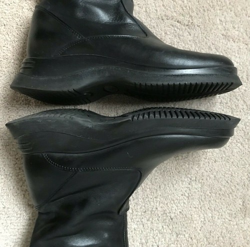 Santana Canada Leather Black Winter Boots Sz 6 M - Picture 5 of 8