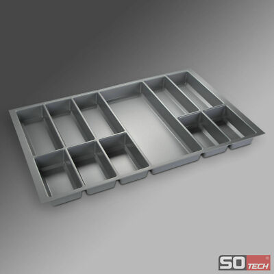 ORGA-BOX  IV UNIVERSAL Besteckeinsatz für 80 cm Schubladenbreite Besteckkasten