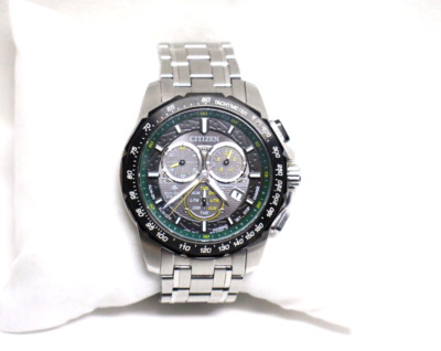 citizen eco-drive watch E820-S123071   green and black men's watch