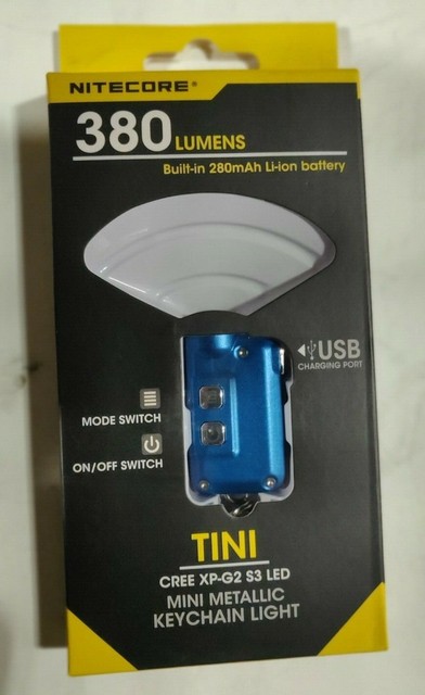 Nitecore Tini 380 Lumen Usb Rechargeable Led Keychain Light Blue For Sale Online Ebay