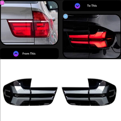 Pair Full LED Tail Lights Brake Lamps Dynamic Lighting For BMW X5 E70 2007-2013 - Bild 4 von 13