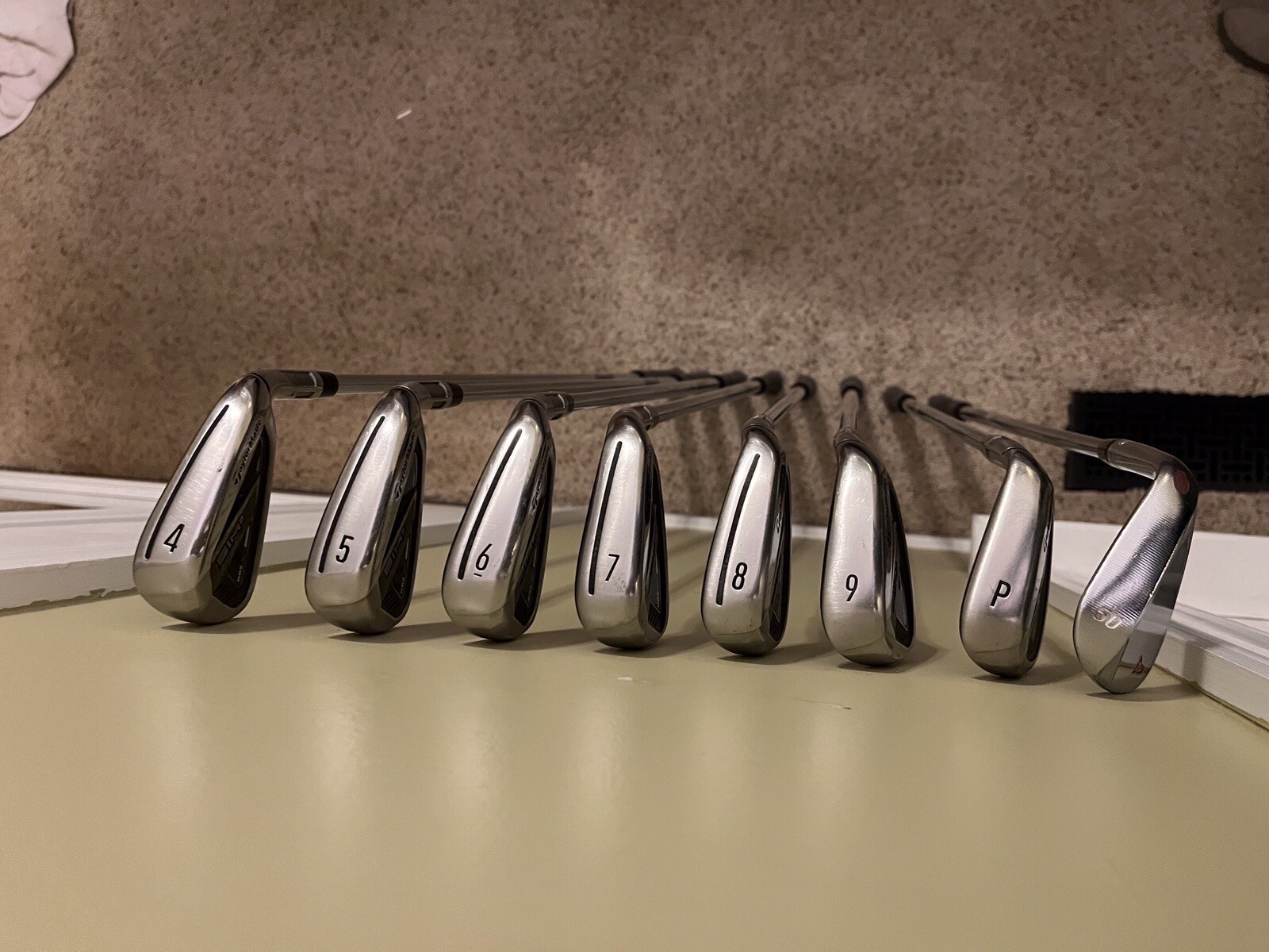 TaylorMade Sim 2 MAX Iron Set 4PW irons +.5” Project X 6.0 Stiff Flex Steel eBay