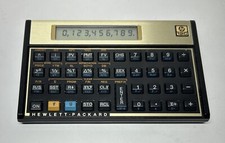 Vtg Hewlett Packard HP 12C Financial Calculator With Case - Tested/Works - EUC