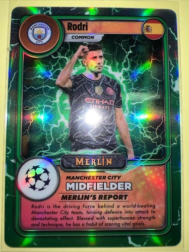Rodri #MG-9 2023 Topps Merlin UEFA Merlin's Gamers card