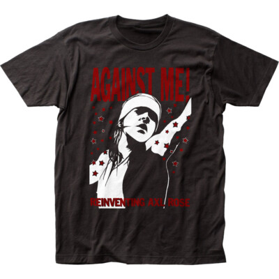 Against Me Reinventing Axl Rose Mens T Shirt Rock N Roll Music Classic Tee Black