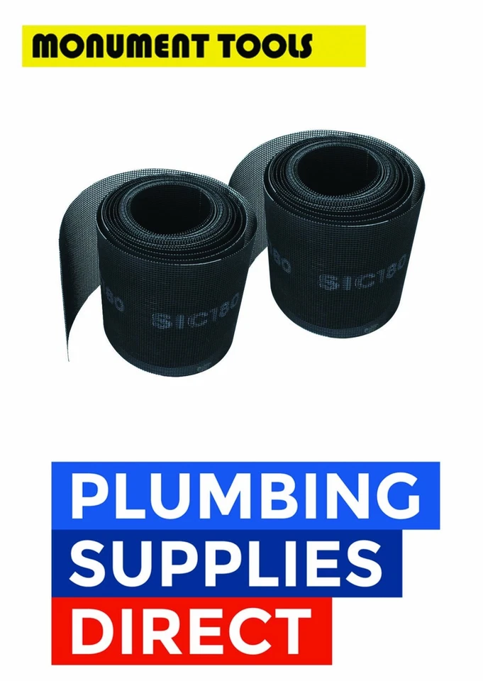 * Monument 3024-6 Abrasive Plumbers Clean Up Strip 2x 3 Meter Rolls - MON3024