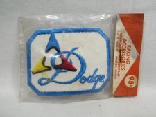 Vintage DODGE Emroidered NHRA Racing Patch 3 3/8"x2 1/2" NOS NEW MADE IN USA